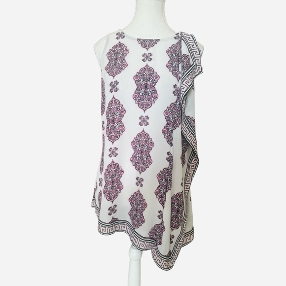 White House Black Market Asymmetrical Tunic Size Medium - Picture 2 of 10